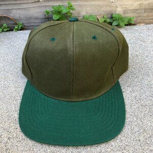 Vintage HEADMASTER Snapback Hat Men's Green Wool Blend Adjustable Cap​​